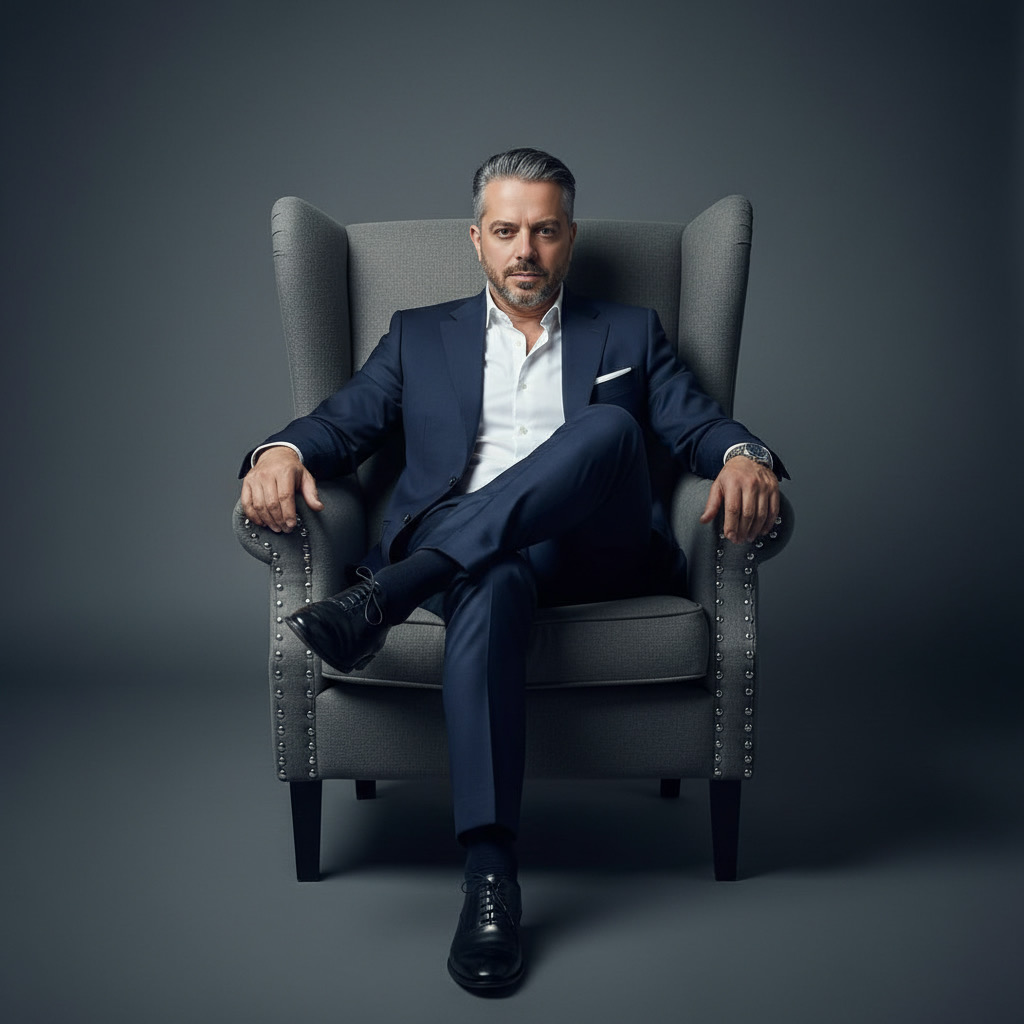 Alex Leroy nel suo studio